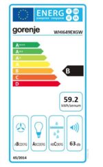 Gorenje WHI649EXGW Fali páraelszívó - Image 2