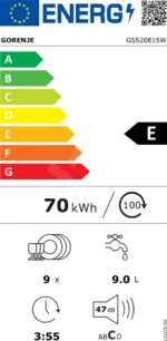 Gorenje Mosogatógép GS520E15W - Image 2