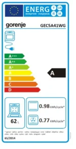 Gorenje Tűzhely GEC5A41WG - Image 9