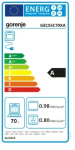 Gorenje Tűzhely GECS5C70XA - Image 8