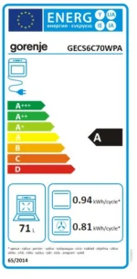 Gorenje Tűzhely GECS6C70WPA - Image 7