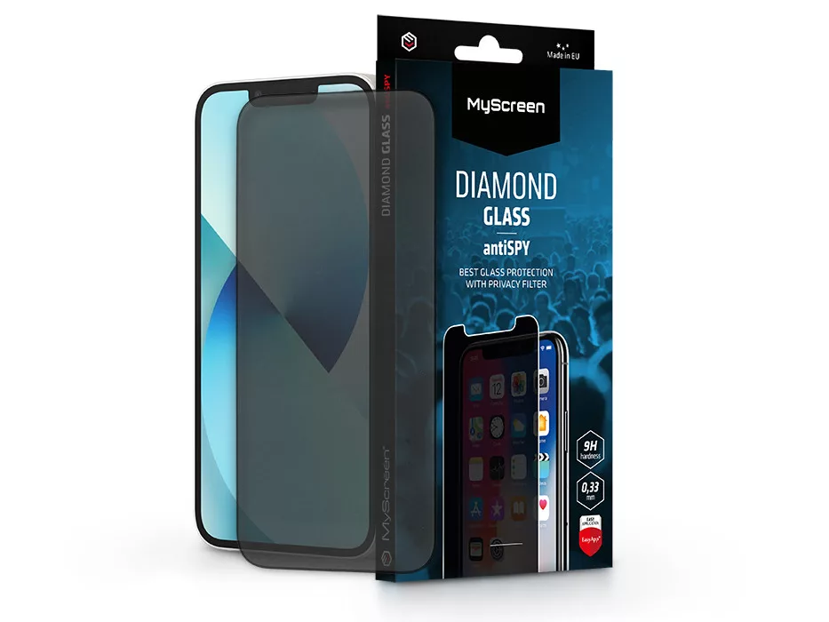 MS202039 MyScreen antiSPY - Apple iPhone 13/13 Pro üvegfólia beteketintés elleni védelemmel - Image 1
