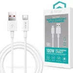 Devia Smart Series Shark USB/Type-C töltő- és adatkábel 1,5m - 5A - fehér